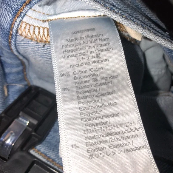 Madewell The Perfect Vintage Jeans Coffey Wash Knee Holes Distressed sz 26 - Picture 9 of 9